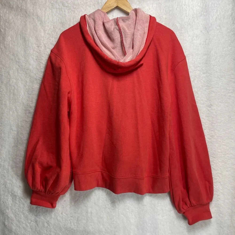 Cabi Festival Hoodie Style 5657 Women’s Large Pink Zip Front Tassel Drawstring - Picture 9 of 10